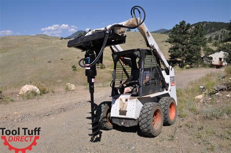 skid steer with post hole digger rental utah valley|bobcat post hole digger rental.